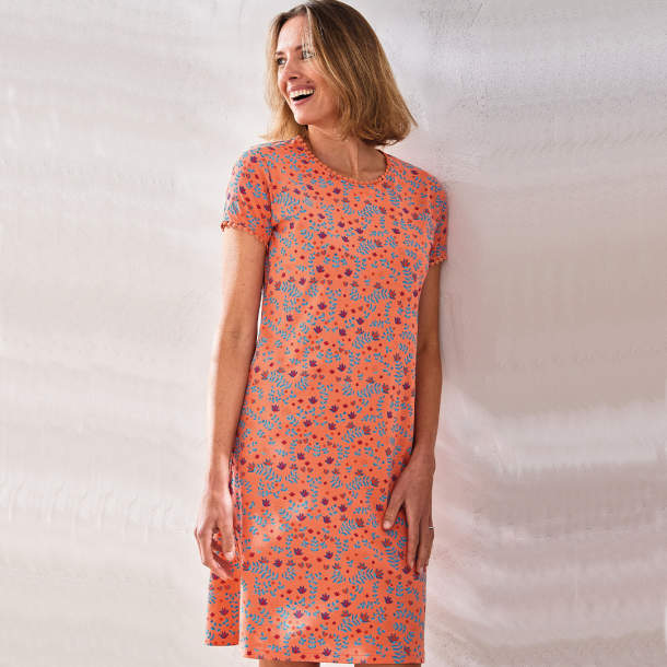 Chemise de nuit Les oiseaux de Pondichéry