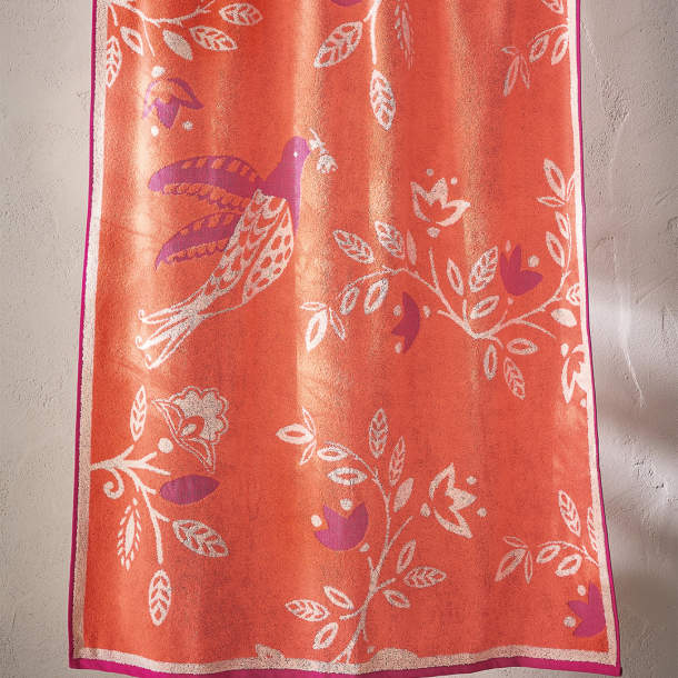 Maxi drap de bain Les oiseaux de Pondichéry