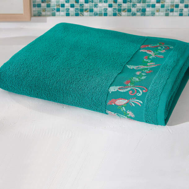 Serviette de bain Les perruches au paradis