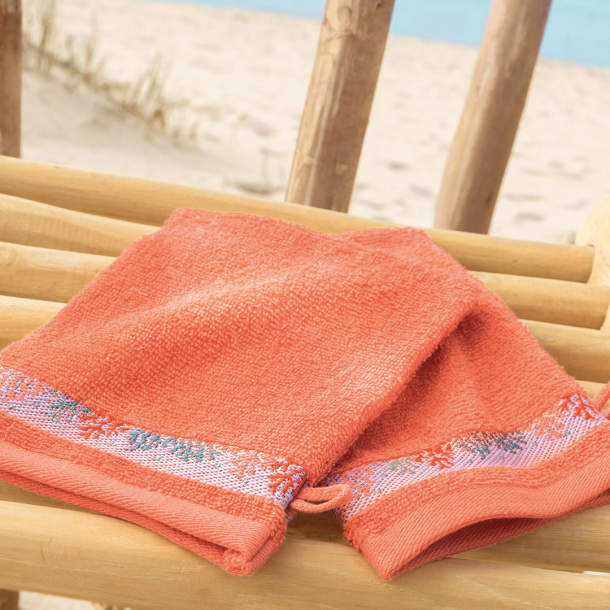 2 gants de toilette Les trésors de Bora-Bora