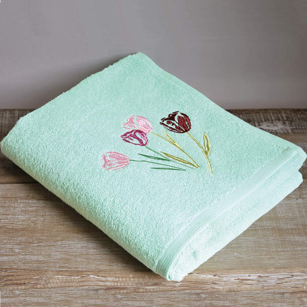 Serviette de bain Les tulipes du paradis