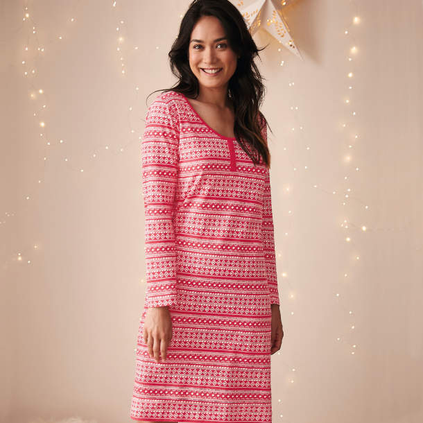 Chemise de nuit Ma vie en rose