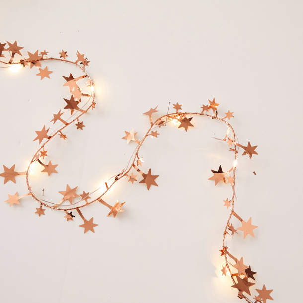 Guirlande Noël cuivré