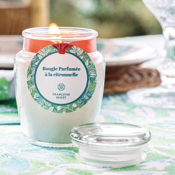 Bougie citronnelle Mélisse et grenades