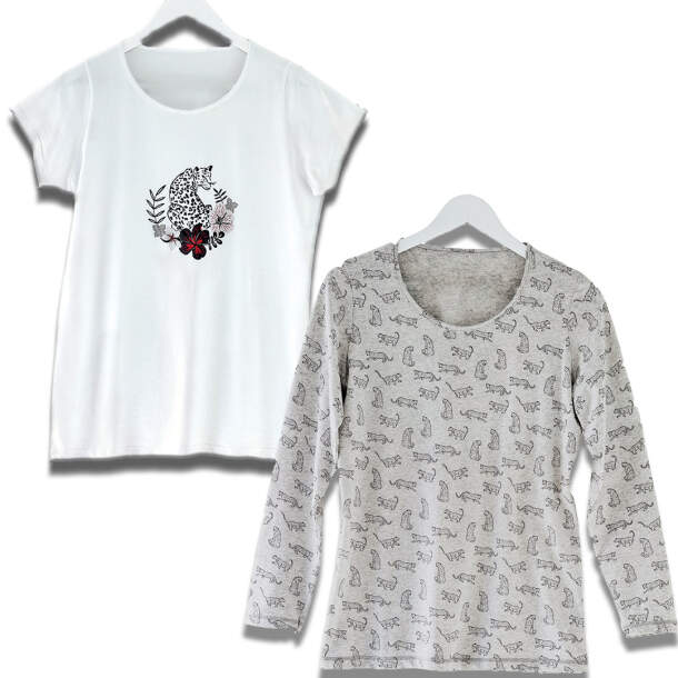 2 T-shirts Nature sauvage