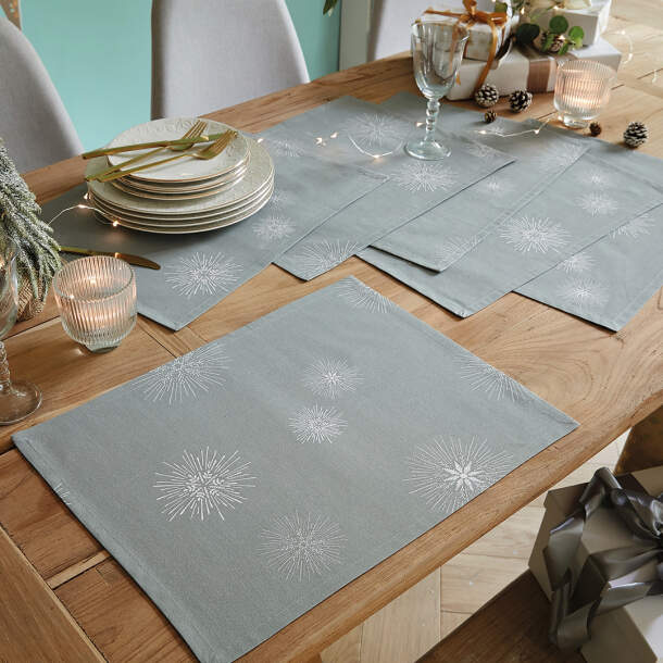 Sets de table Neige en mélodie