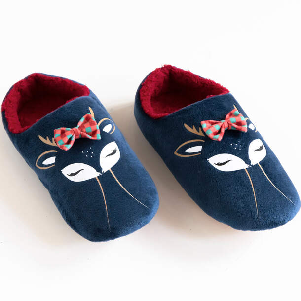 Chaussons femme Noël en Laponie