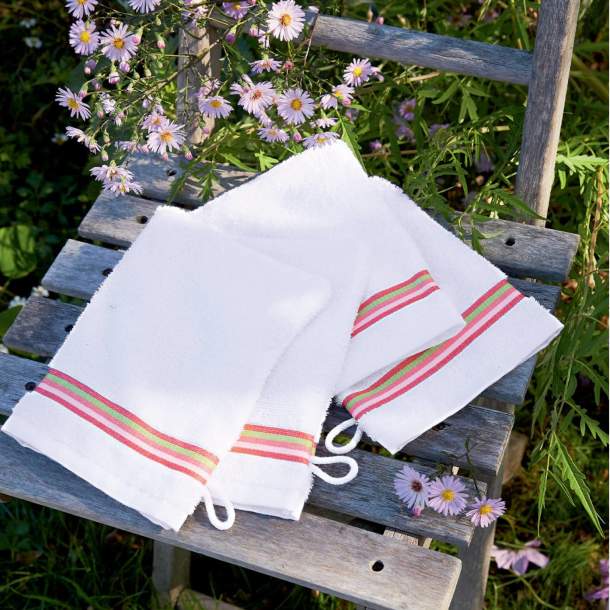 2 Gants de toilette Parfum grenadine