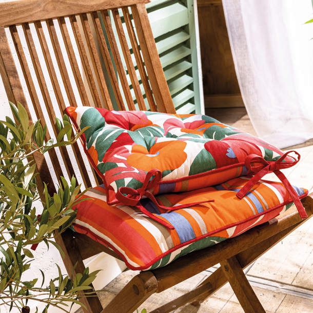 2 coussins de chaise Passion d'été