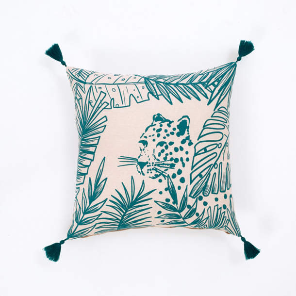 Housse de coussin Passion léopard