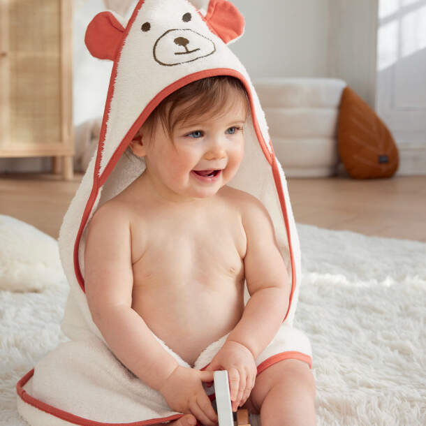 Sortie de bain et gant Petit ours