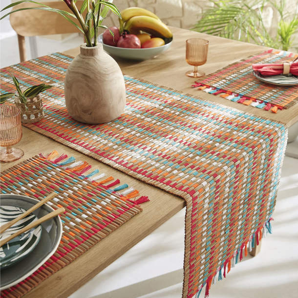 Chemin de table Piment et curacao