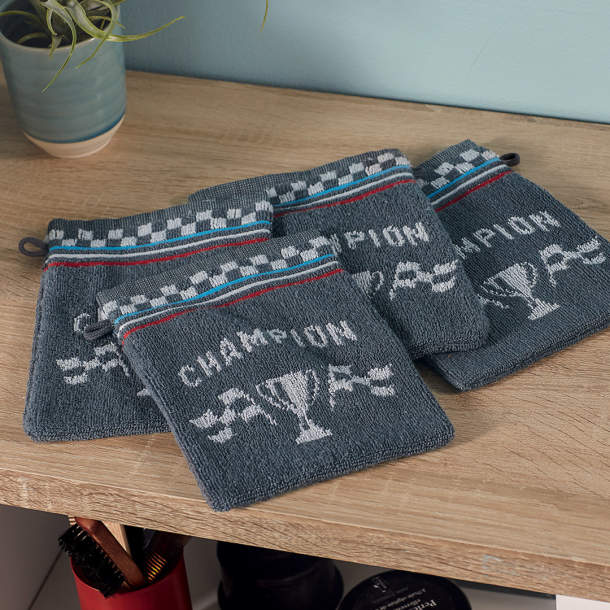 2 Gants de toilette Rallye des champions