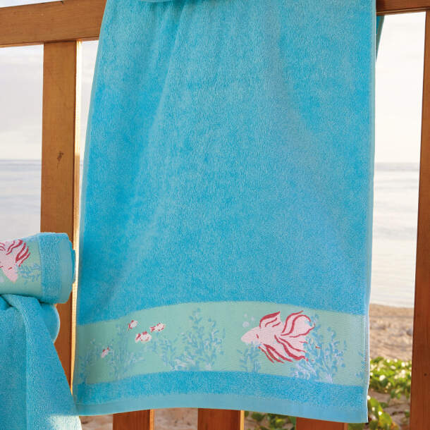 Maxi drap de bain Récif arc-en-ciel