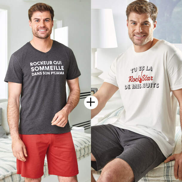 2 pyjamas Rockeur dormeur