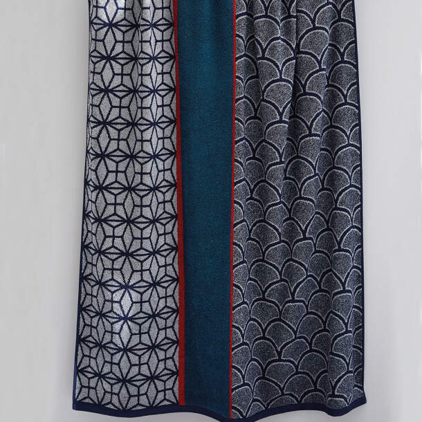 Maxi drap de bain Rythmes bleus