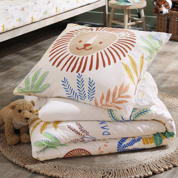 Housse de couette et taie d'oreiller Savane en fête