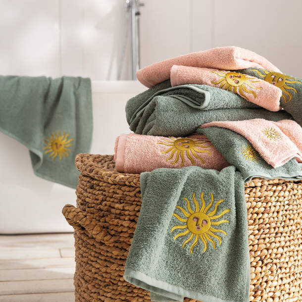Drap de bain Solstice fleuri