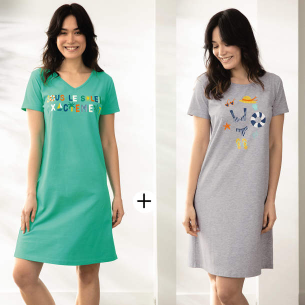 2 maxi t-shirts Sous le soleil exactement