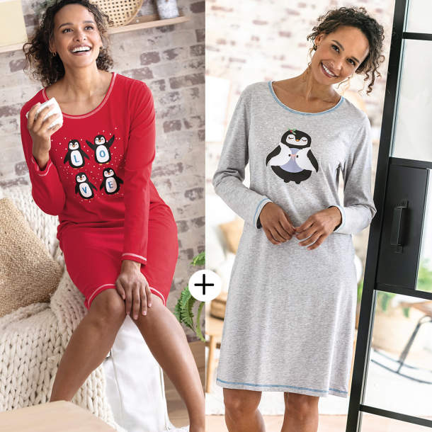 2 maxi t-shirts Sous les flocons