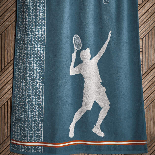Maxi drap de bain Style tennis