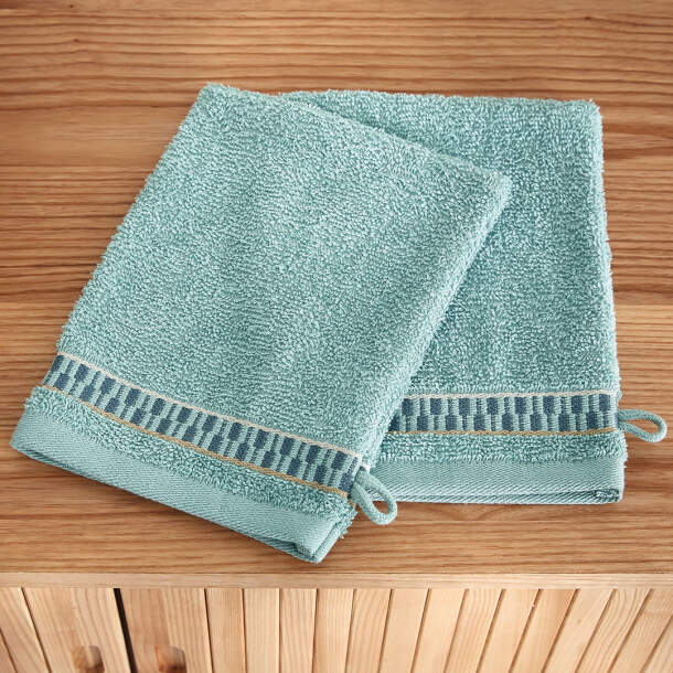 2 gants de toilette Symphonie des dunes