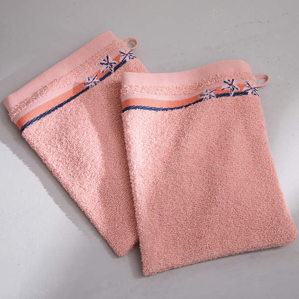 2 Gants de toilette Symphonie végétale