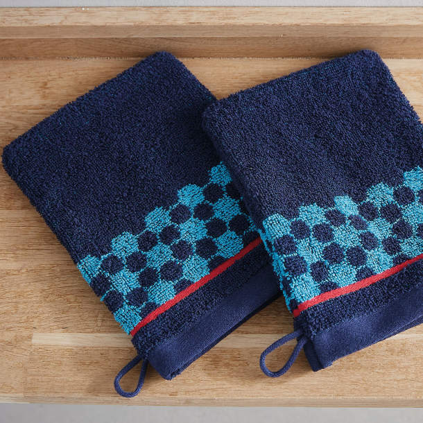 2 Gants de toilette Tir au but!