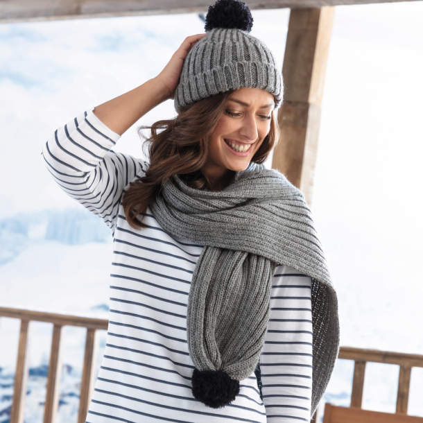 Bonnet et écharpe Tout schuss