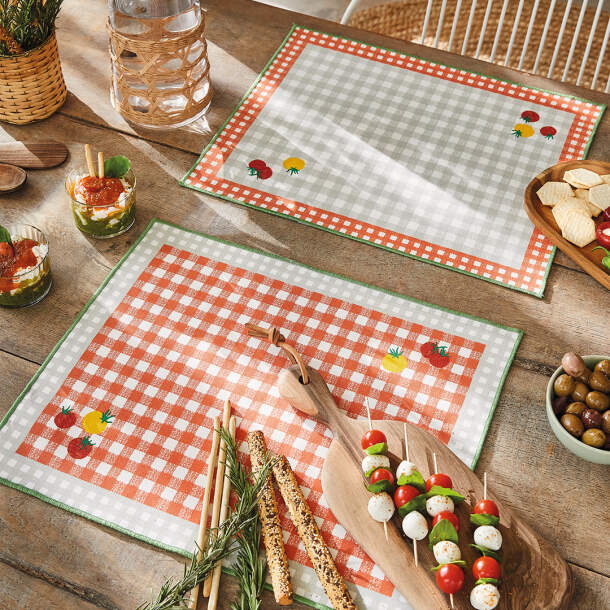 2 sets de table Tradition tomatella