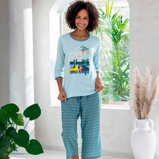 Pyjama manches 3/4 Trésors sauvages