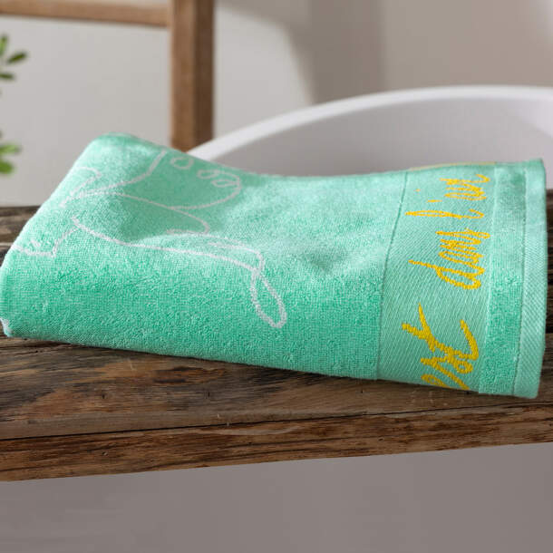 Serviette de bain Un amour de colombes