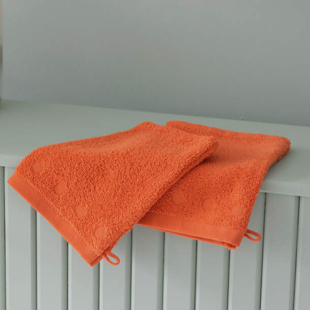2 gants de toilette Vague vitaminée