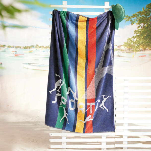 Drap de plage Vive le sport